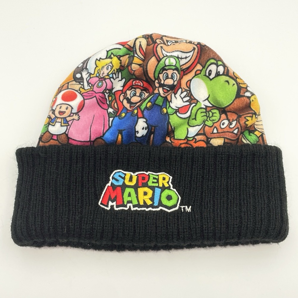 Nintendo Super Mario‎ Bros Adult Multi Character Beanie Hat Winter Cap 2018 OSFM